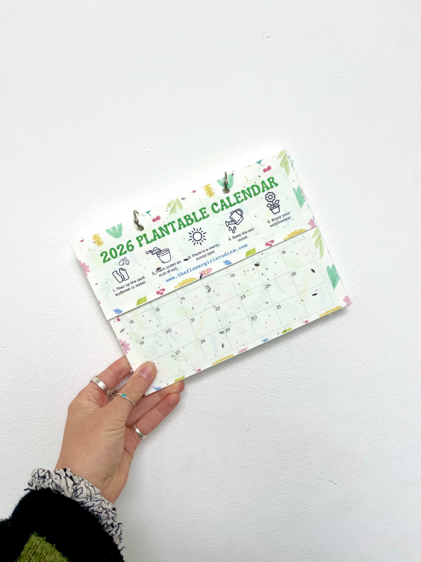 2026 Plantable Calendar - Floral Herbs & Sprigs