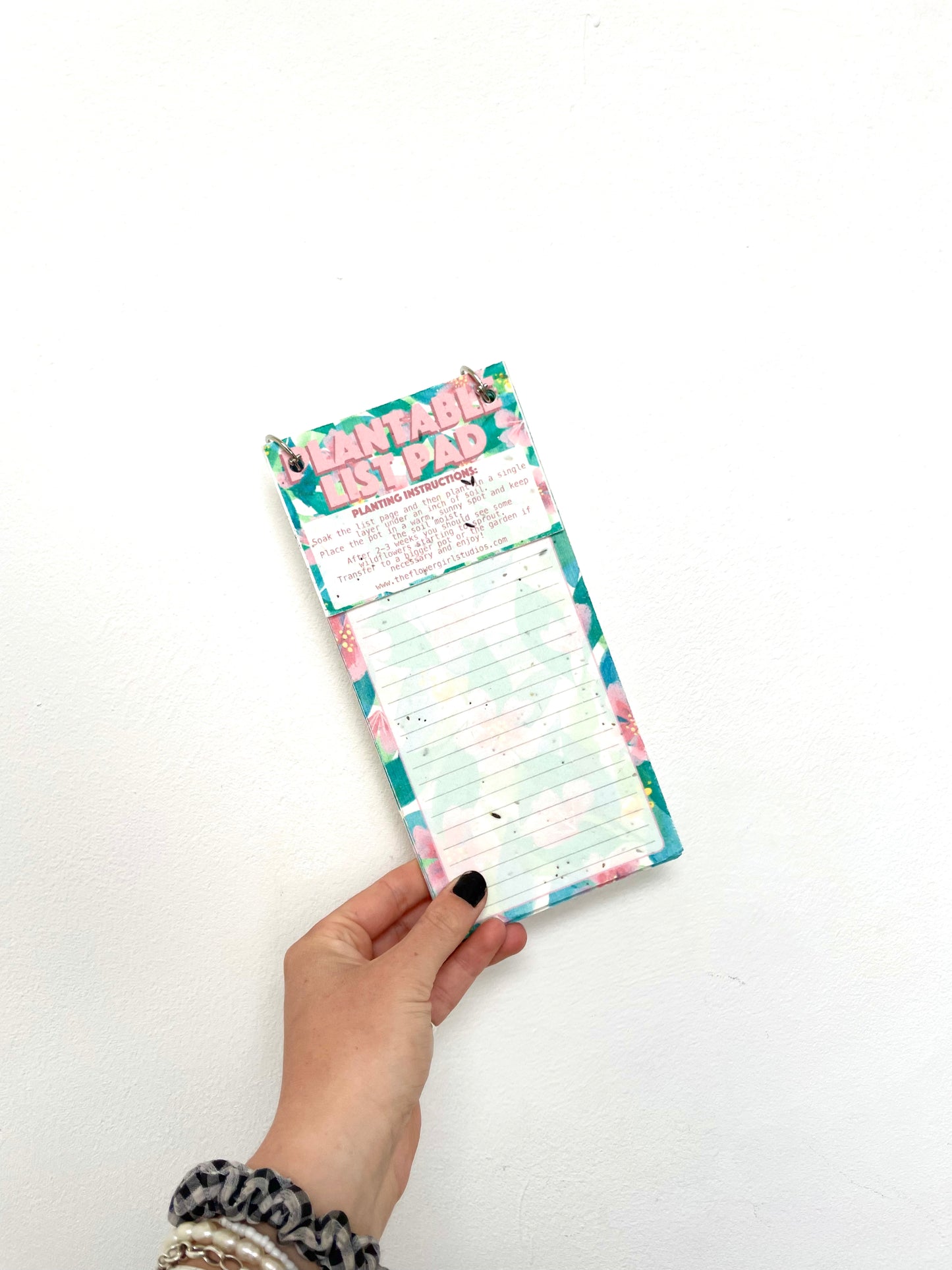 Floral Gouache Plantable Seed Paper List Pad