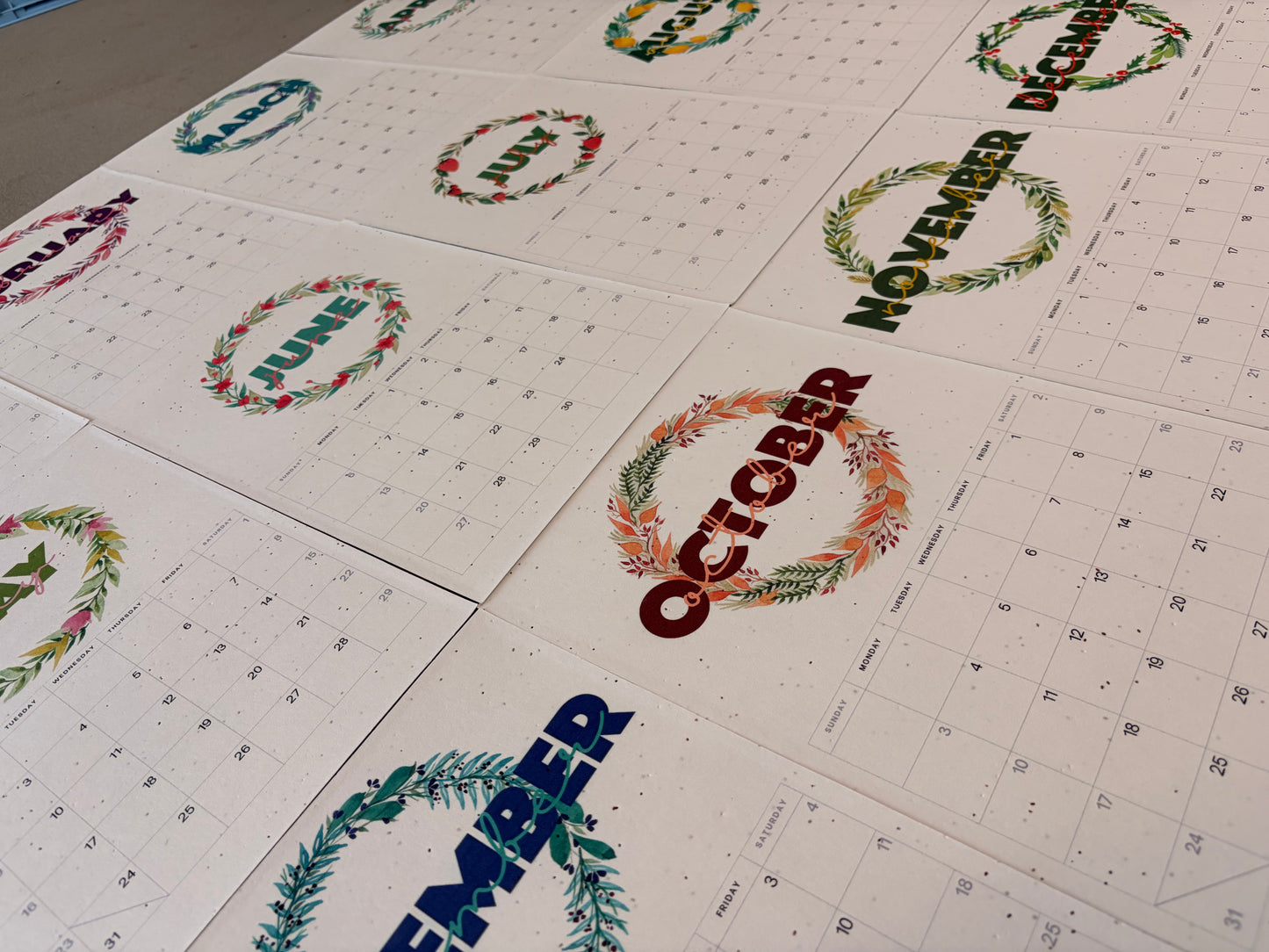 2027 Plantable Calendar - Wreath