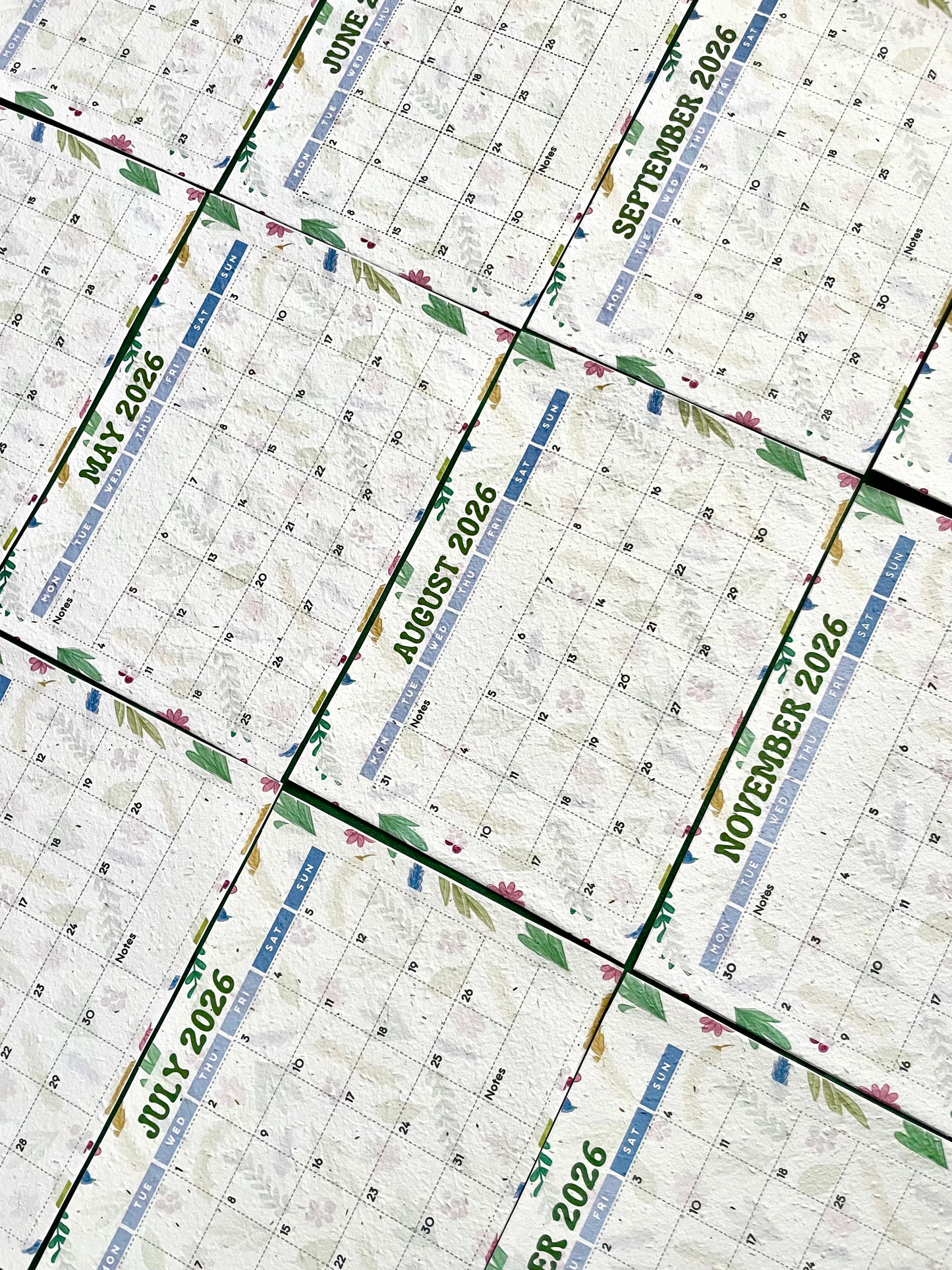 2026 Plantable Calendar - Floral Herbs & Sprigs