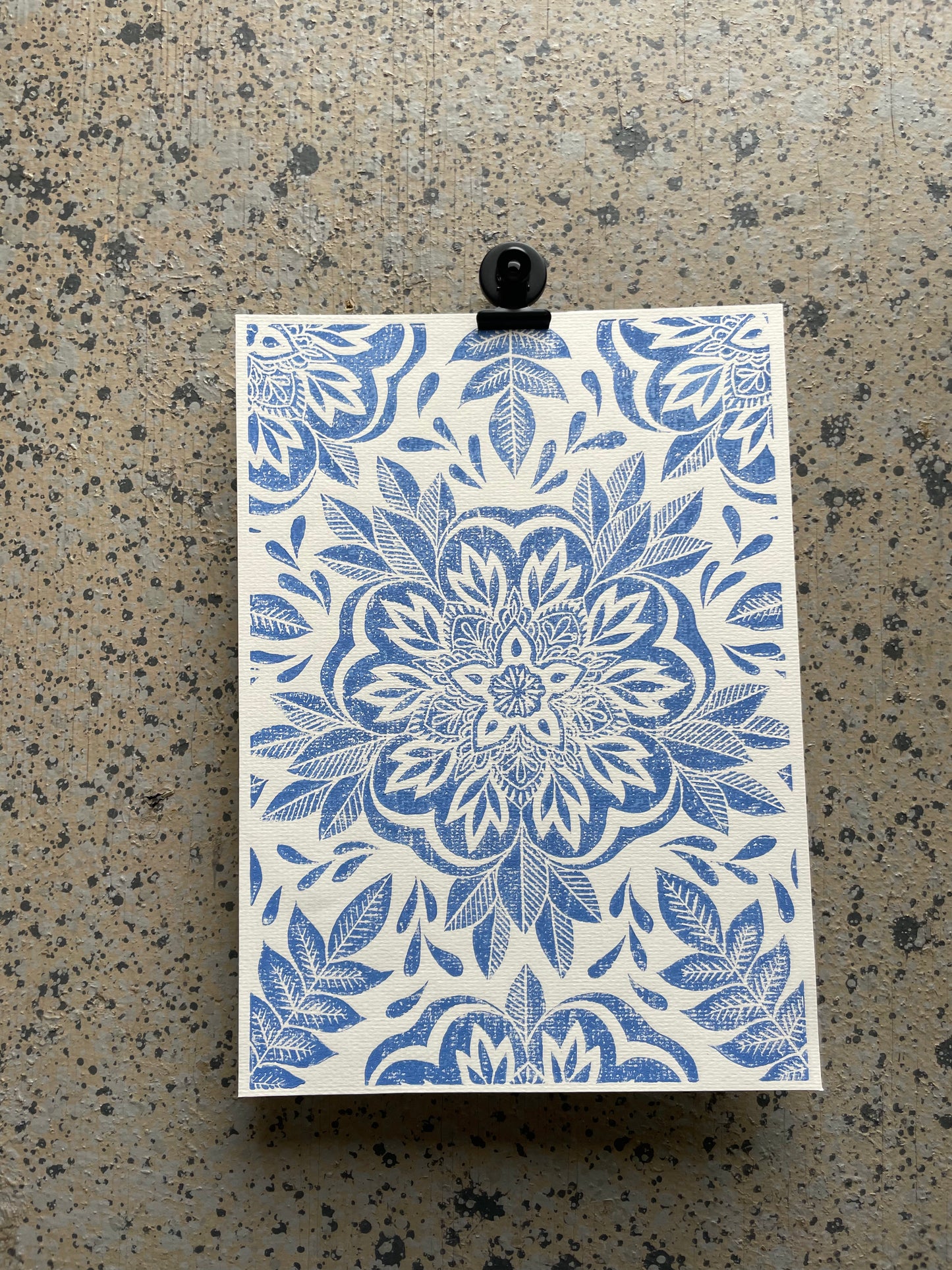 Blue Flowers - Large A4