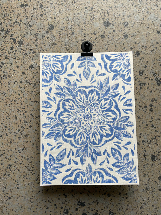 Blue Flowers - Large A4