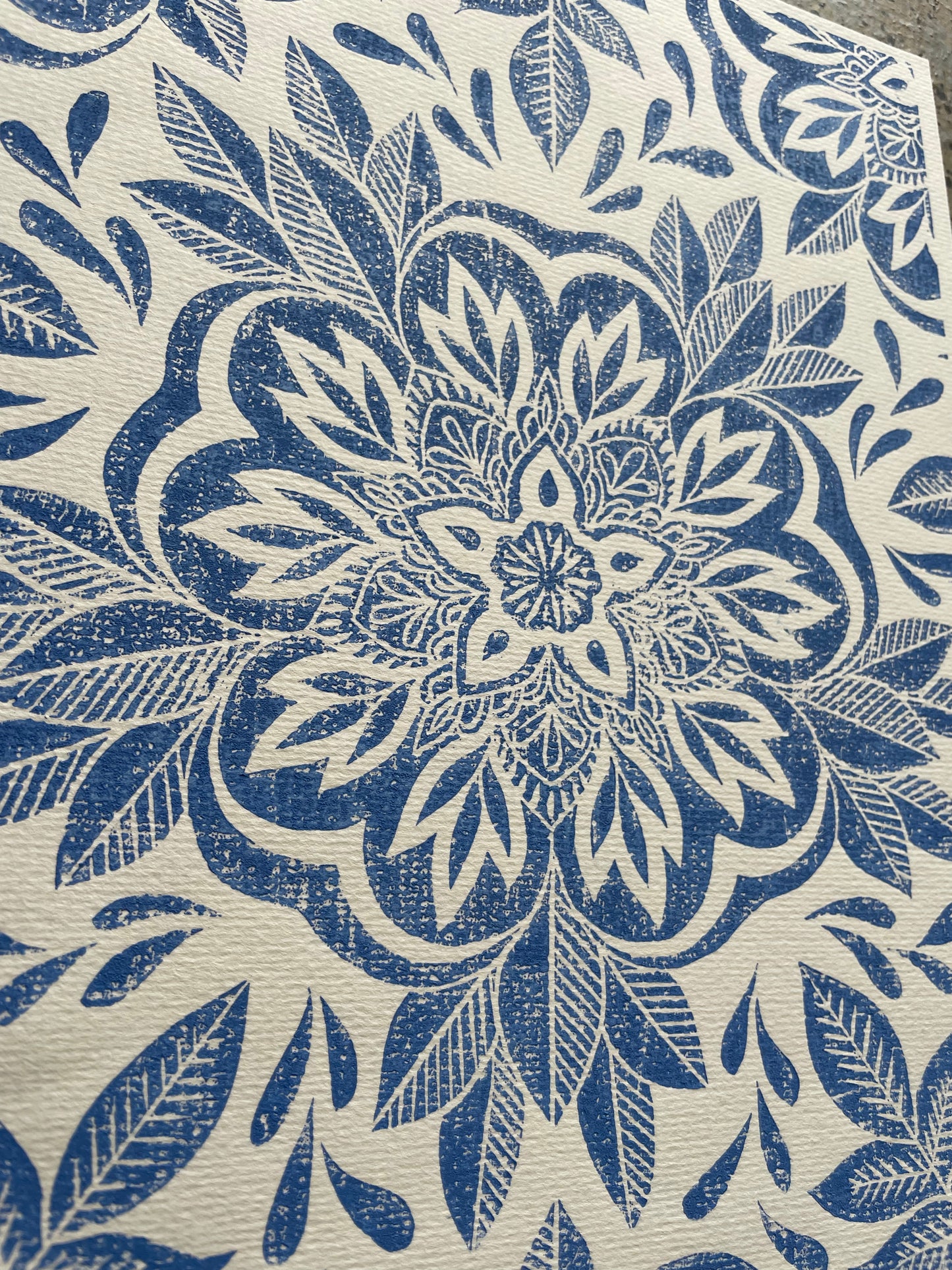 Blue Flowers - Large A4