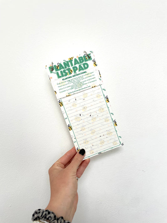 Bumblebee Plantable Seed Paper List Pad