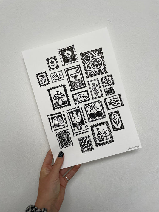 Limited Edition A4 Stamp Gallery
