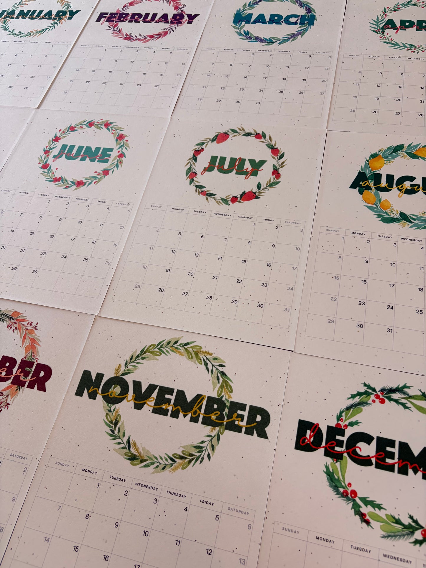 2027 Plantable Calendar - Wreath