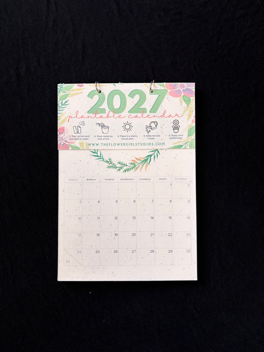 2027 Plantable Calendar - Wreath