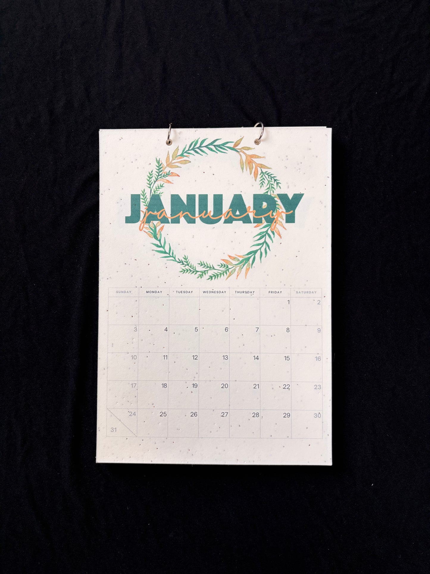 2027 Plantable Calendar - Wreath