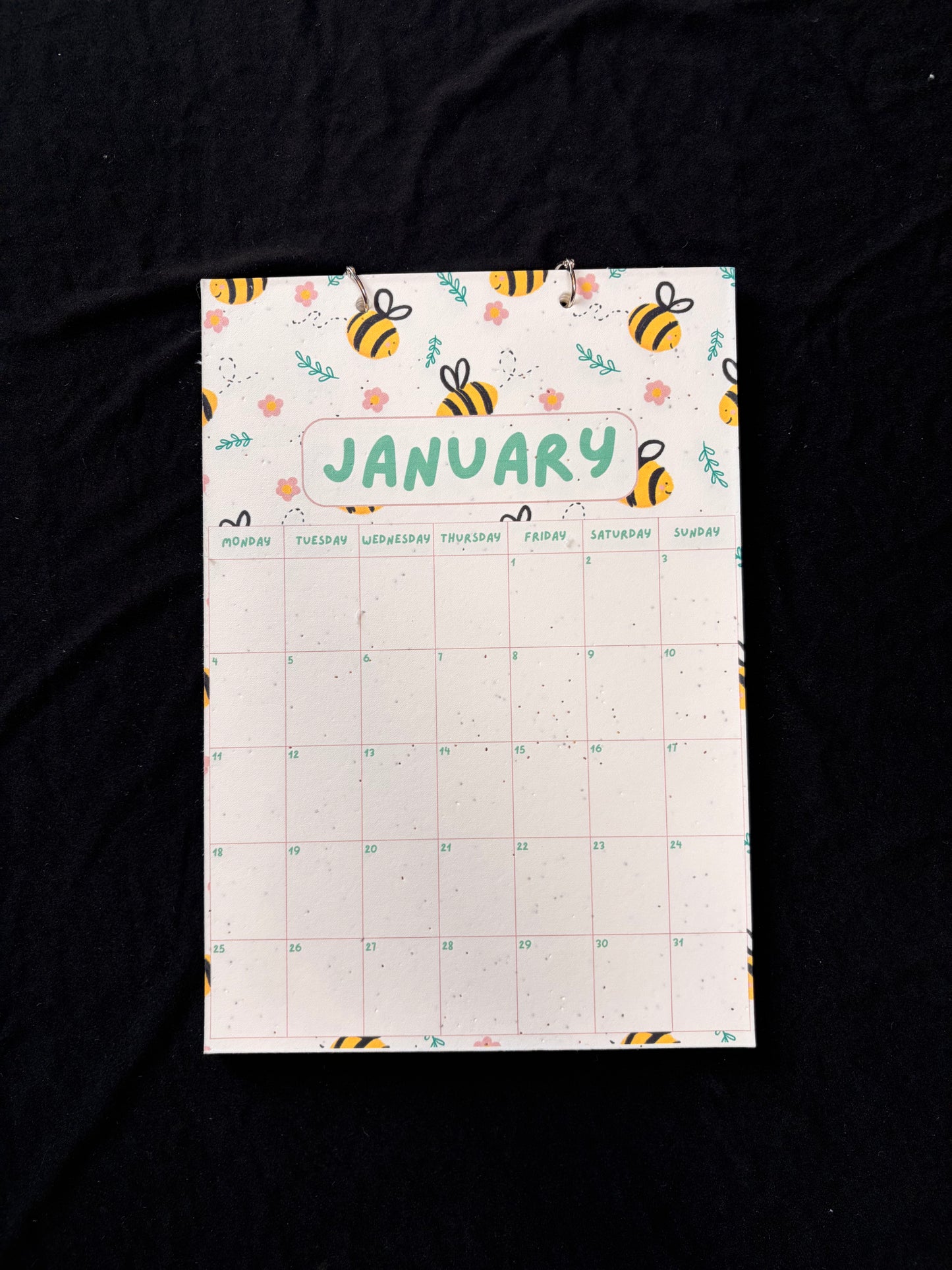 2027 Plantable Calendar - Bumblebees