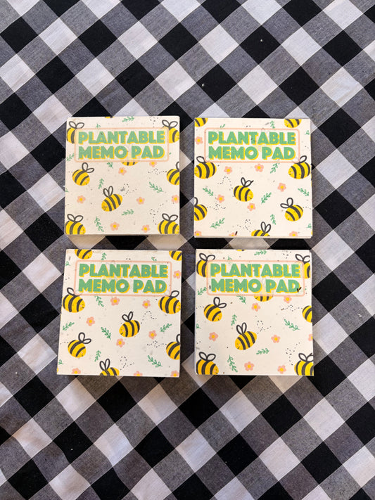 Bumblebee Plantable Memo Pad - Sale