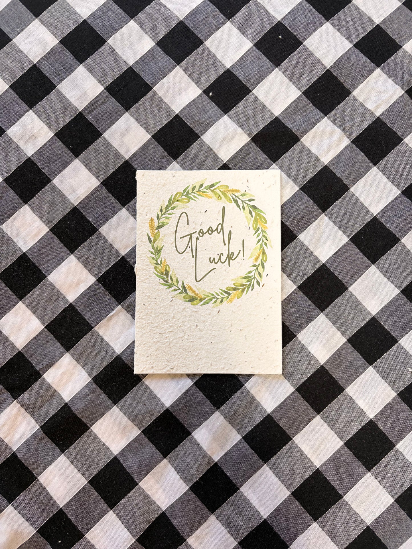 Good Luck Wreath Plantable Seed Card