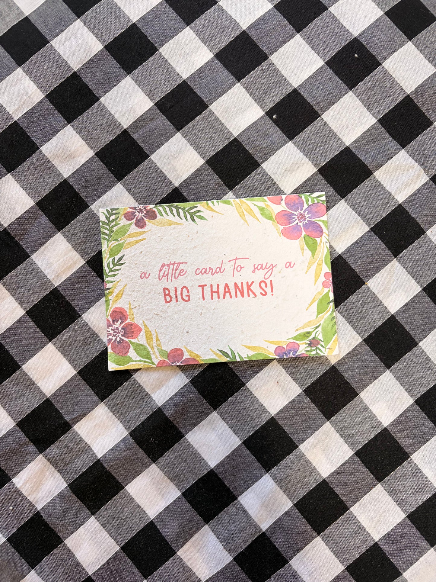 Little Card Big Thanks Plantable Seed Card