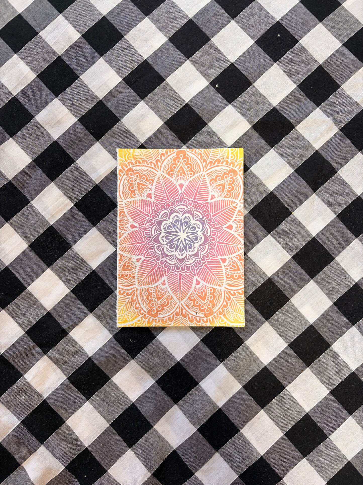 Yellow Mandala Plantable Seed Card