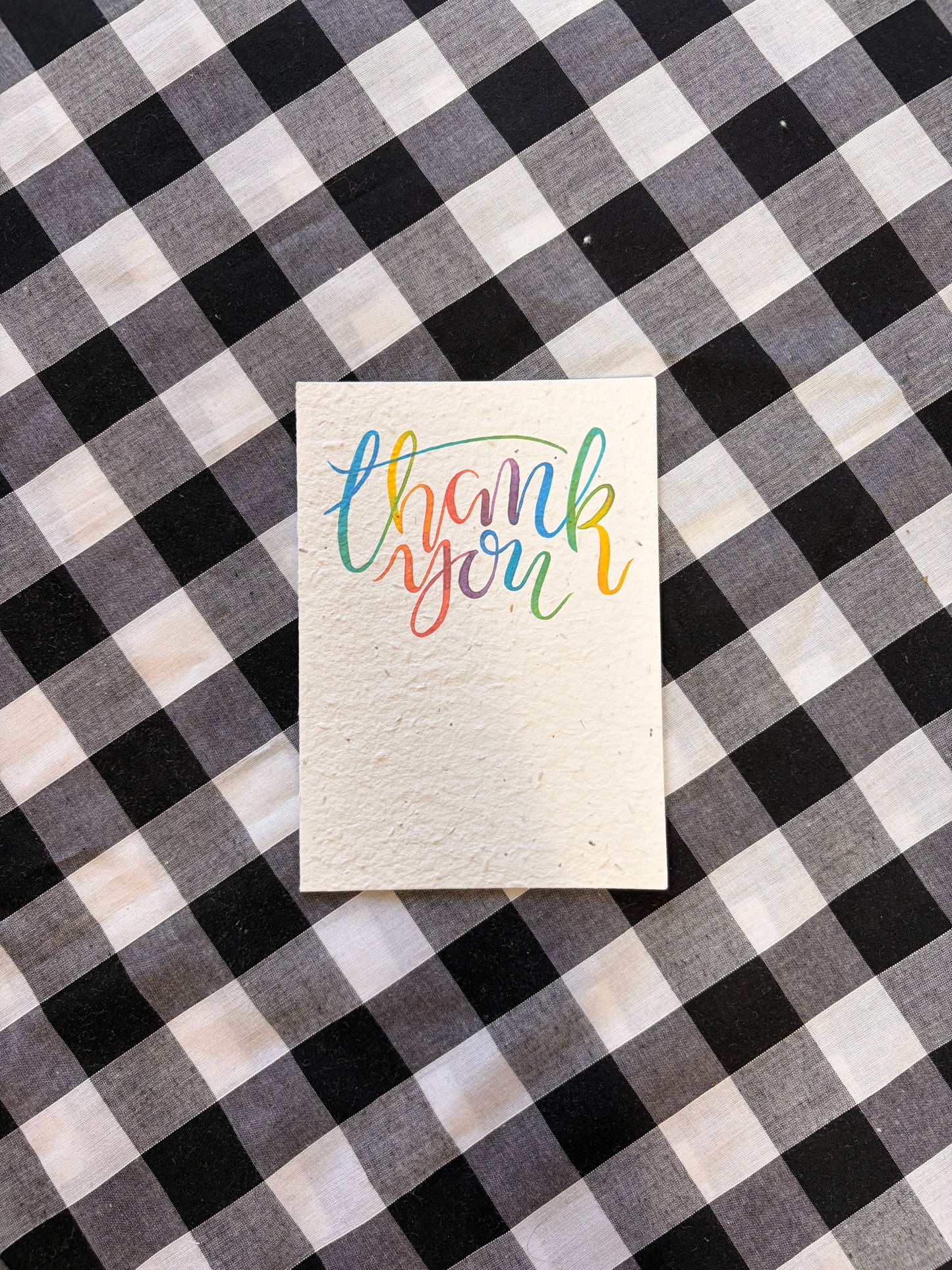 Rainbow Thank You Plantable Seed Card