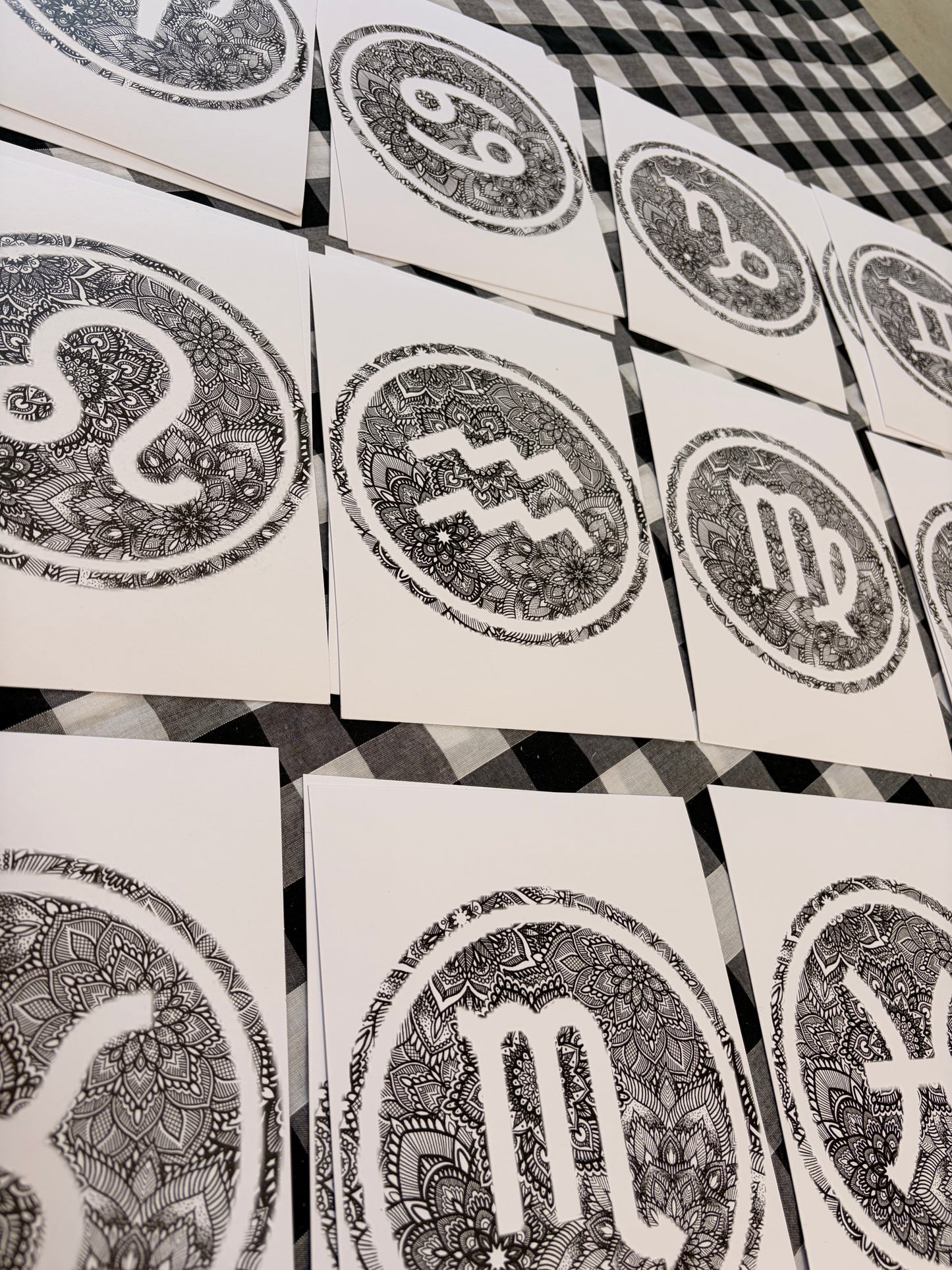 Star Signs - Choose Your Own Zodiac - Horoscope Mandala Print A5