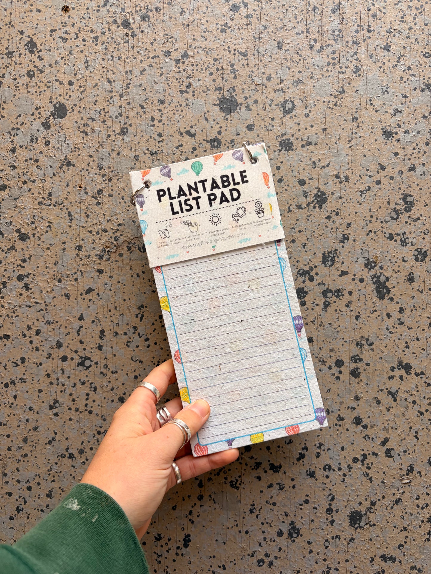 Hot Air Balloon Plantable Seed Paper List Pad - Sale