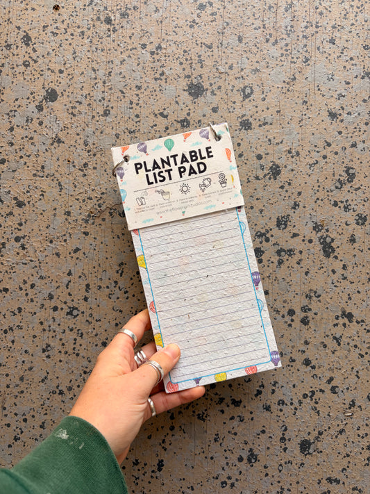Hot Air Balloon Plantable Seed Paper List Pad - Sale