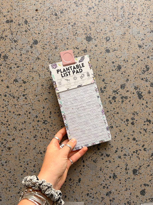 Doodle Flower Plantable Seed Paper List Pad