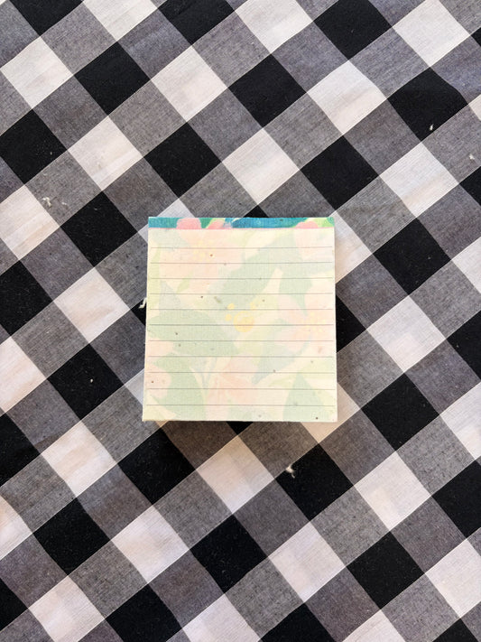 Super Seconds Sale - Plantable Memo Pad - Floral Gouache