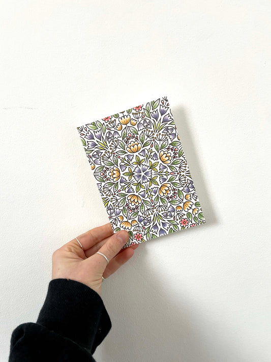 Bold Floral Pattern Plantable Seed Card