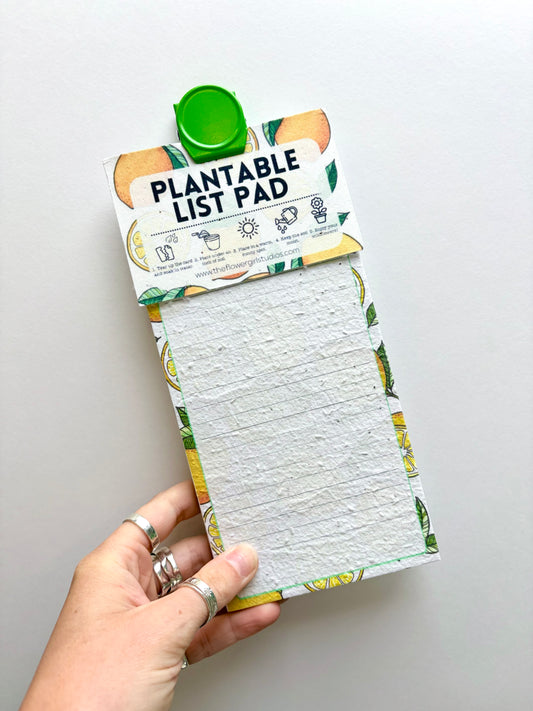 Lemon Plantable Seed Paper List Pad